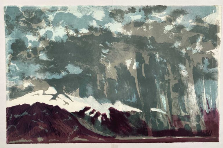 Iceland Approaching Storm 2 lithograph 77x49cm