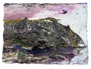 White Nothe in Ultramarine Violet. Ringstead Bay.